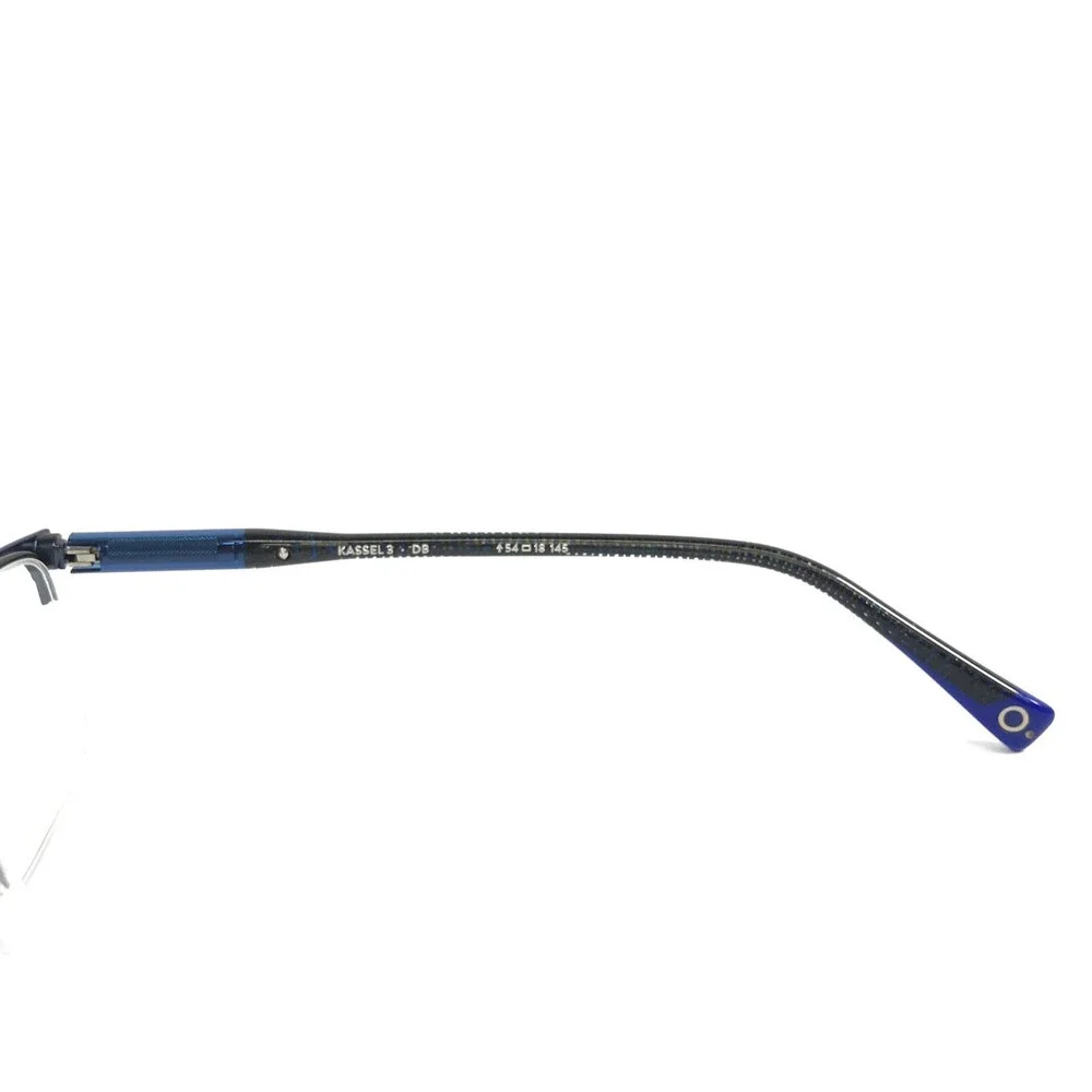 Etnia Barcelona Eyeglasses Frames KASSEL 3 DB Dark Blue Rectangle 54-18-145